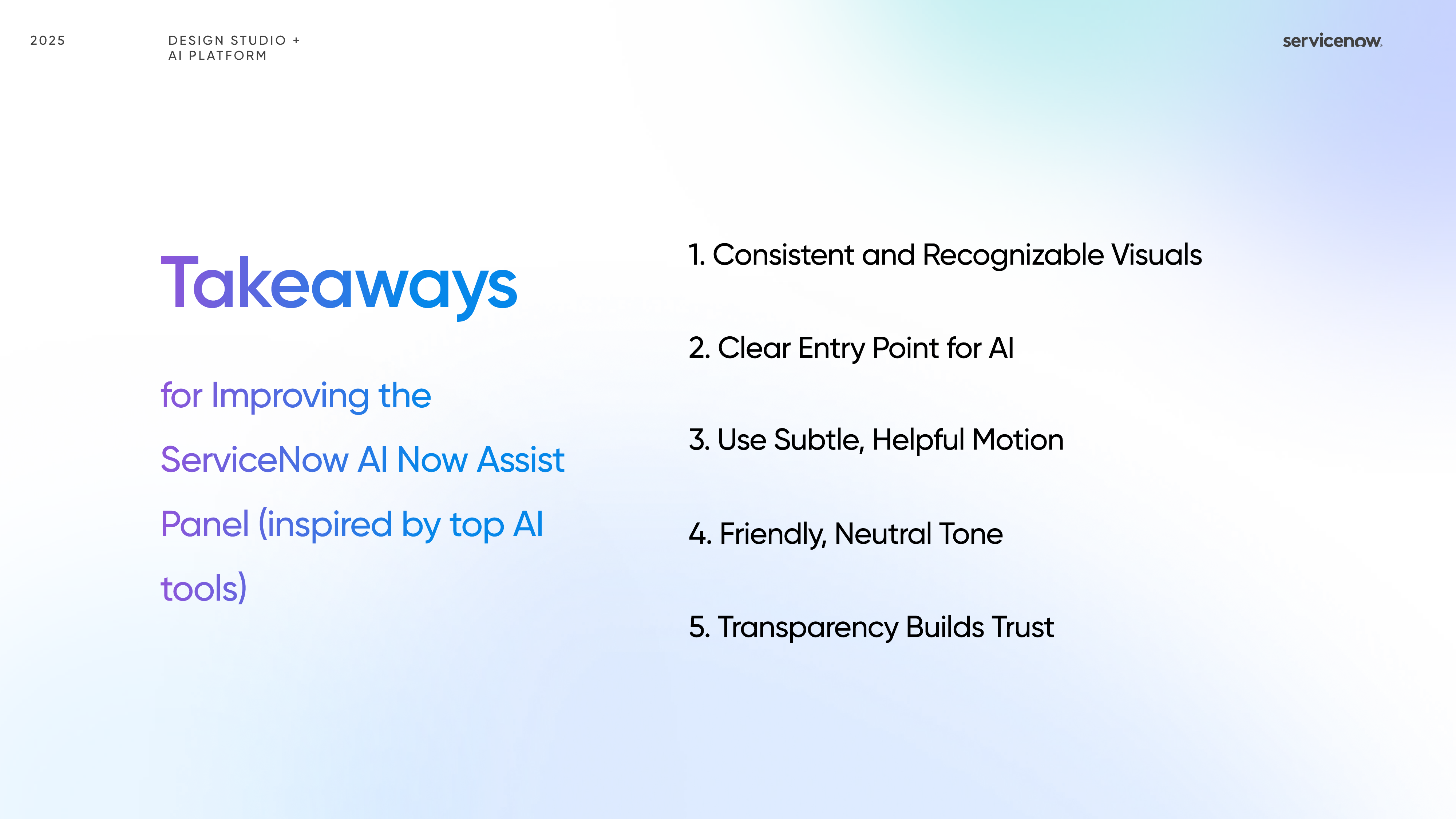 Now Assist benchmark and expectation mapping